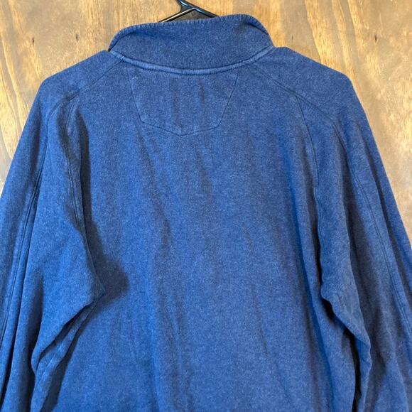 Robert Graham Mens Sweater Blue Purple 1/4 Zip Pullover Classic Fit Small - Picture 11 of 13